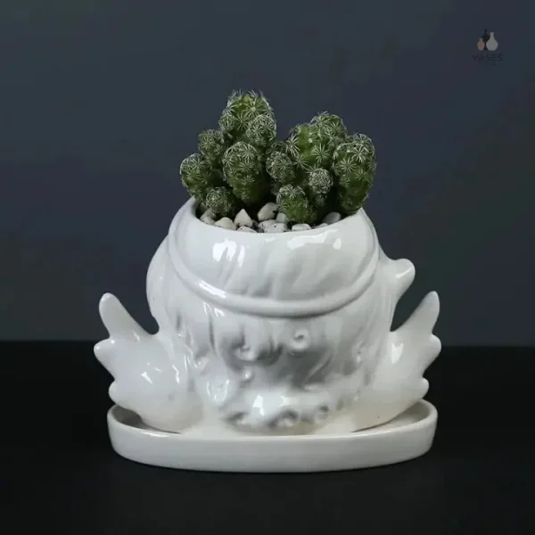 Vase en forme d'ange, design artistique pour la maison