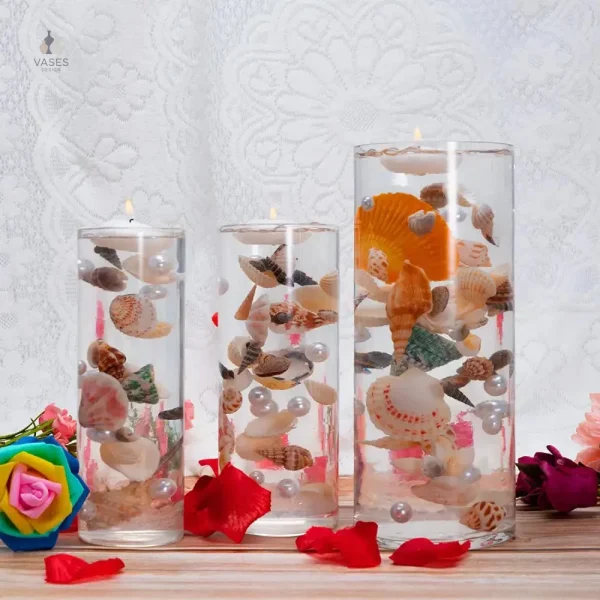 Élégant vase en forme de coquillage pour la décoration
