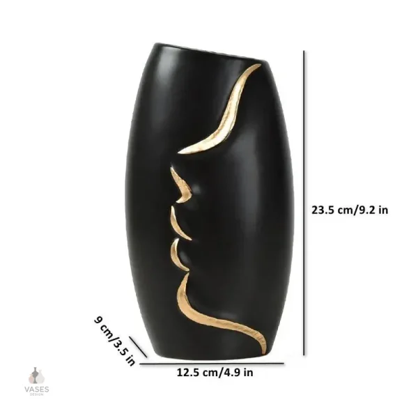 Vase visage, accessoire de décoration tendance