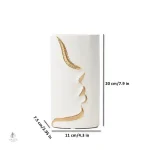 Vase visage, accent décoratif charmant