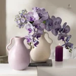 Vase avec poignée élégant pour décoration intérieure
