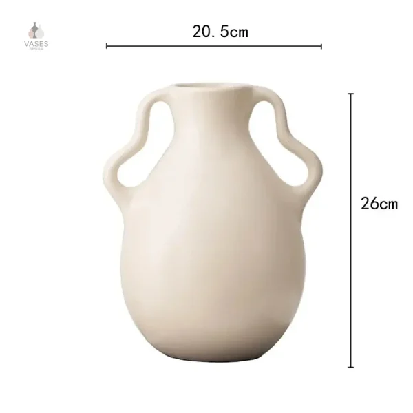 Vase avec poignée en verre, parfait pour la décoration
