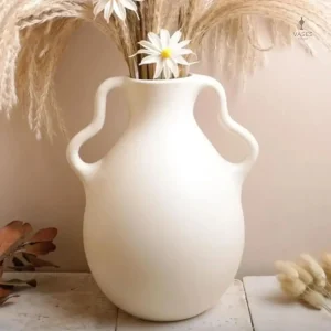Vase décoratif avec poignée pratique en céramique