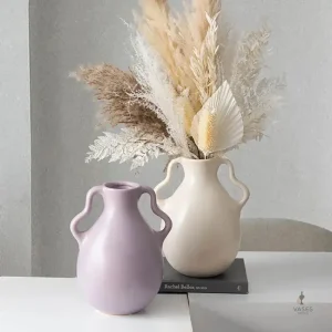 Vase moderne avec poignée pour fleurs fraîches