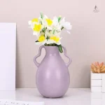 Vase avec poignée idéale pour arrangements floraux