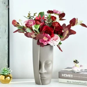Vase visage décoratif en céramique moderne