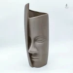 Vase visage unique, accessoire décoratif