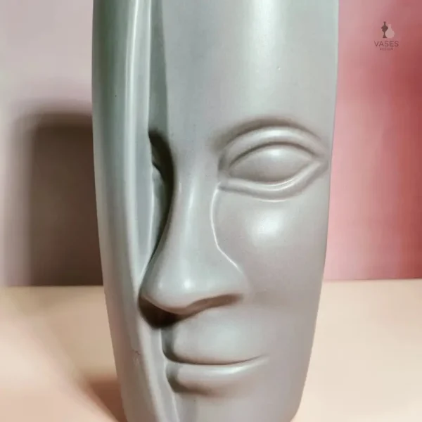 Vase visage créatif, parfait pour les fleurs