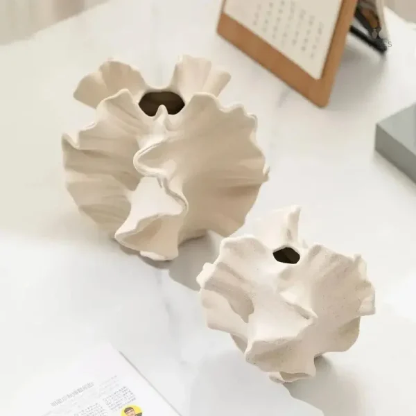Vase pampa beige, idéal pour bouquets naturels