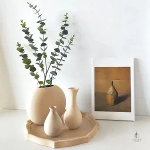 Vase en bois au design épuré