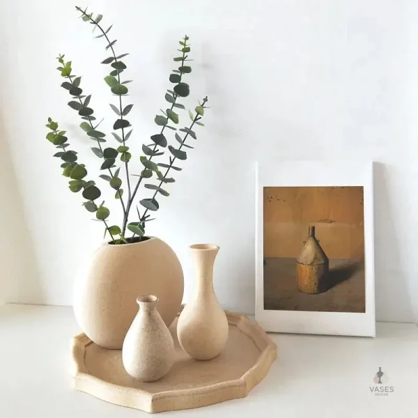 Vase en bois au design épuré