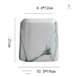Vase céramique blanc, accessoire style minimaliste