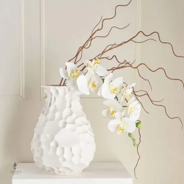 Vase blanc design moderne