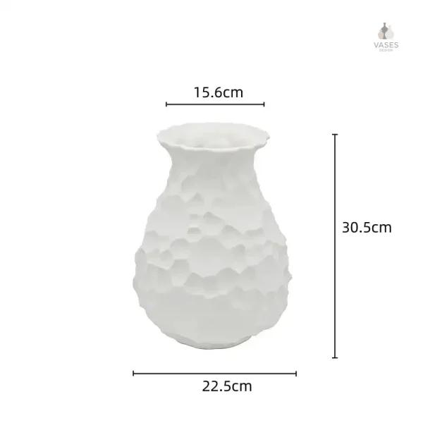 Vase blanc pour décoration intérieure