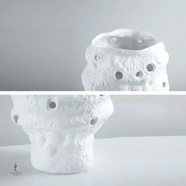Vase blanc minimaliste, ajout chic à votre espace