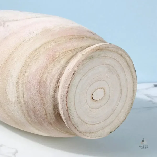 Vase en bois, pièce maîtresse pour table
