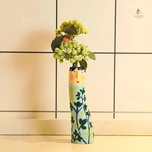 Vase en forme de bonhomme pour décoration intérieure