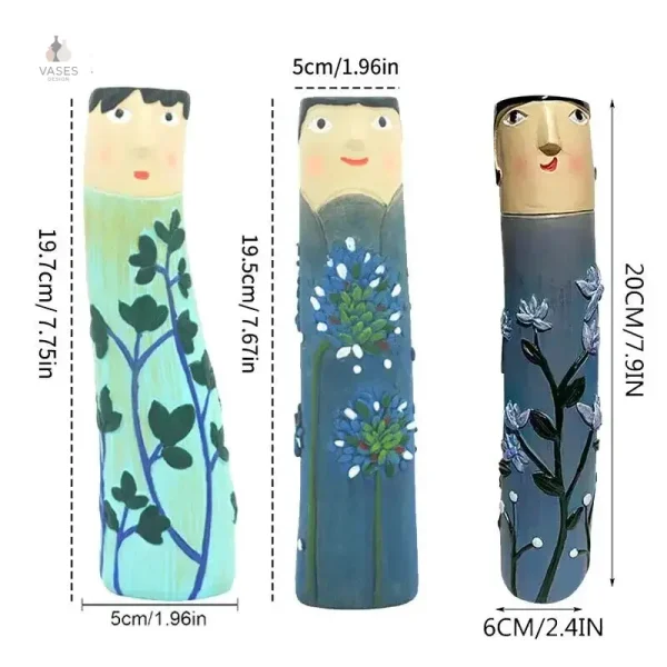 Vase stylisé bonhomme, idéal pour un cadeau original