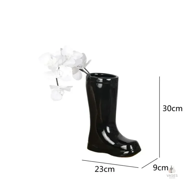Vase botte artisanal, touche créative pour décor