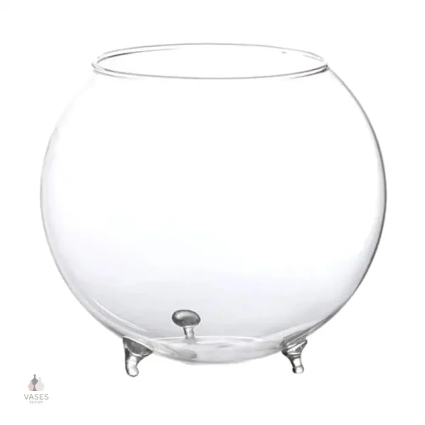 Vase boule compact 10 cm, accessoire élégant pour la maison