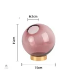 Vase boule en verre, touche moderne pour votre déco