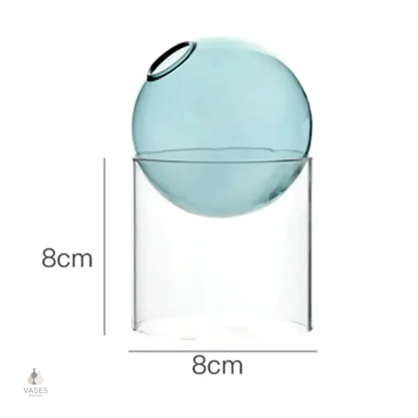 Vase boule moderne en verre