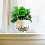 Vase boule suspendu design contemporain