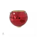 Vase boule contemporain, ajout décoratif suspendu