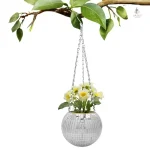 Vase design suspendu en verre