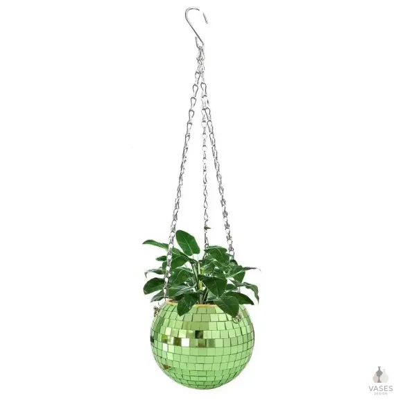 Vase boule en suspension pour fleurs fraîches