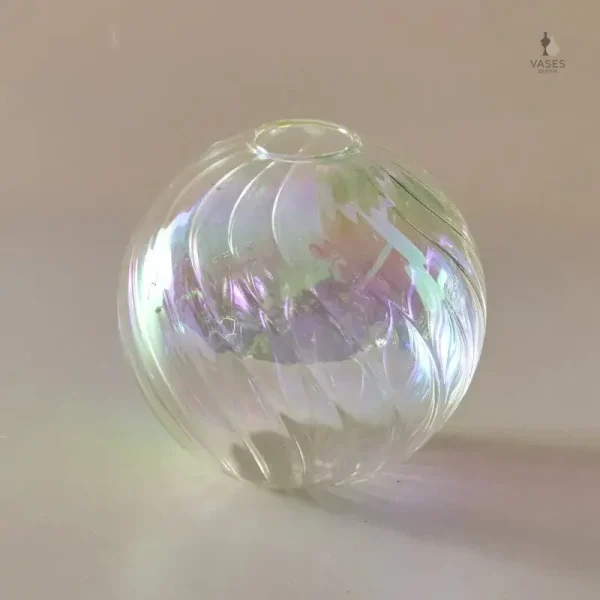 Vase boule clair pour décoration intérieure