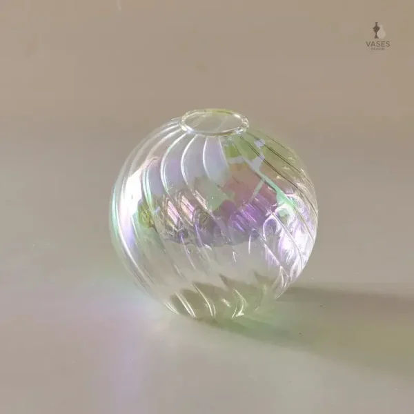 Vase décoratif en forme de boule, design épuré