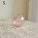 Vase boule en verre pour bouquet