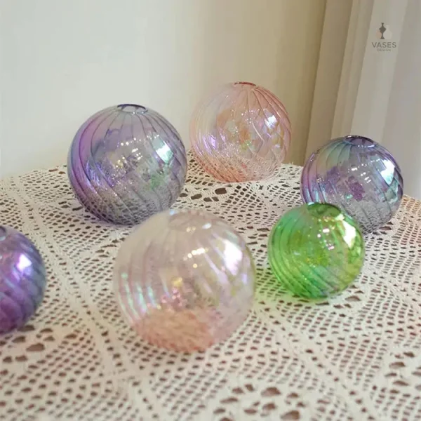 Vase design en verre moderne