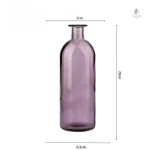 Vase bouteille décoratif en verre