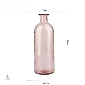 Vase en verre transparent