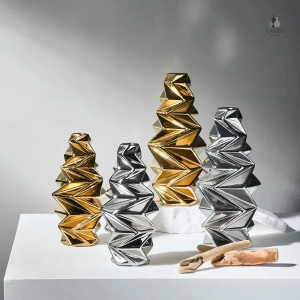 Vase brillant en céramique élégante
