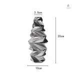 Vase brillant en céramique pour style contemporain
