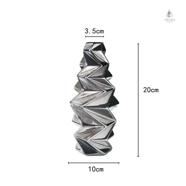 Vase brillant en céramique pour style contemporain