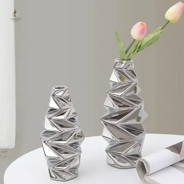 Vase brillant décoratif pour intérieur moderne