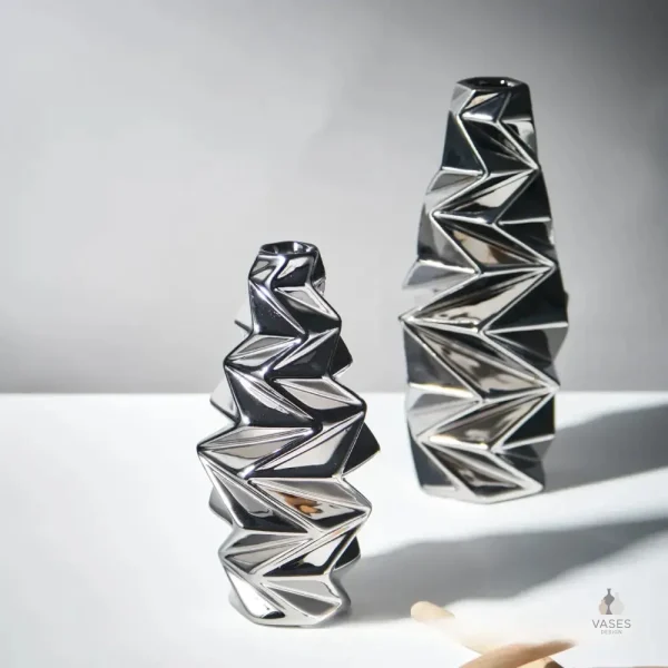 Vase brillant design pour fleurs fraîches