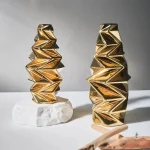 Vase brillant en métal pour ambiance chic