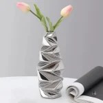 Vase brillant haut pour bouquets luxuriants