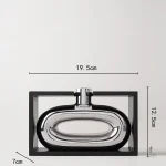 Joli vase en céramique argenté pour intérieur