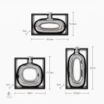 Vase céramique au style contemporain argenté