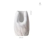 Vase blanc en céramique, accessoire déco intemporel