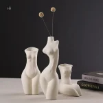 Vase femme en céramique pour décoration intérieure moderne
