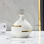 Vase moderne en céramique, accent décoratif unique