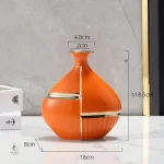 Vase céramique minimaliste, touche design