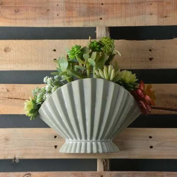 Vase décoratif en céramique, style moderne coquillage